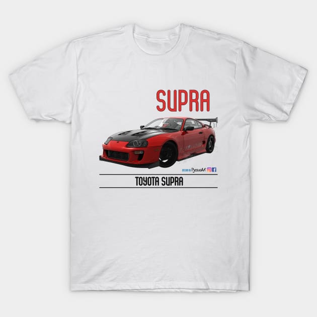 Supra Time Red Carbon T-Shirt by PjesusArt